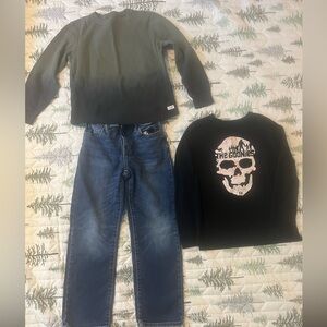 Boys Gap jeans and long sleeve t-shirts